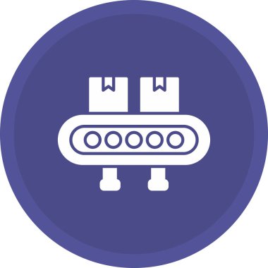 Web Kullanımı için Taşıyıcı Kayışı Simgesi, Vektör İllüstrasyonu