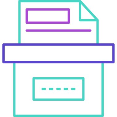 Web Kullanımı için Depolama Kutusu Simgesi, Vektör İllüstrasyonu