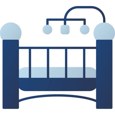 Bebek Beşiği Simgesi, Web Kullanımı için Vektör İllüstrasyonu