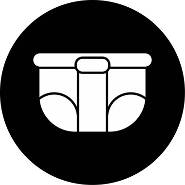 Web Kullanımı için Bez Simgesi, Vektör İllüstrasyonu