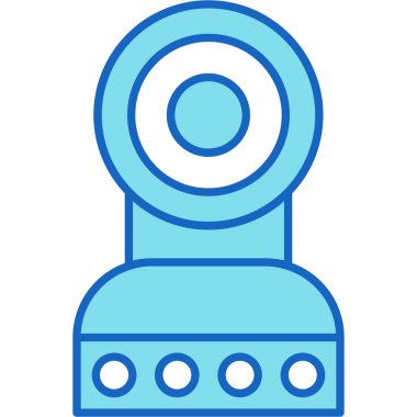 Web Kullanımı için Web Kamera Simgesi, Vektör İllüstrasyonu