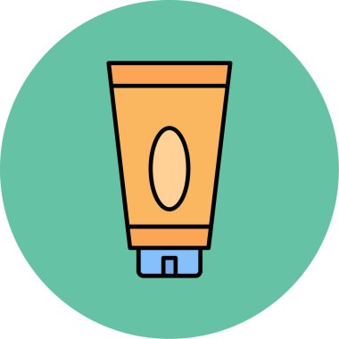 Vücut Losyonu Simgesi, Web Kullanımı için Vektör İllüstrasyonu