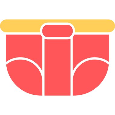 Web Kullanımı için Bez Simgesi, Vektör İllüstrasyonu