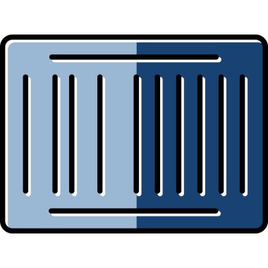 Web Kullanımı için Barkod Simgesi, Vektör İllüstrasyonu