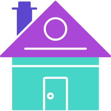 Web Kullanımı için Ev Simgesi, Vektör İllüstrasyonu