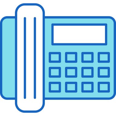 Web Kullanımı için Telefon Simgesi, Vektör İllüstrasyonu