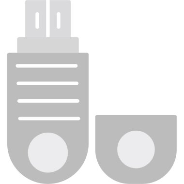 Web Kullanımı için Pendrive Simgesi, Vektör İllüstrasyonu