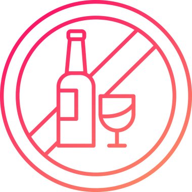 Web Kullanımı İçin İçme Simgesi, Vektör İllüstrasyonu Yok