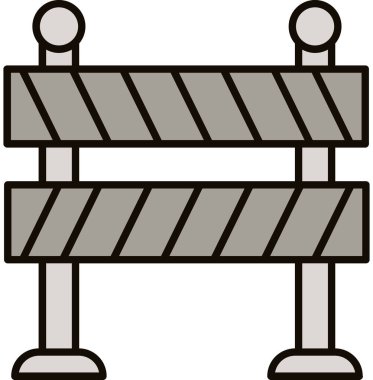 Yol Bariyeri Simgesi, Web Kullanımı için Vektör Resimleri