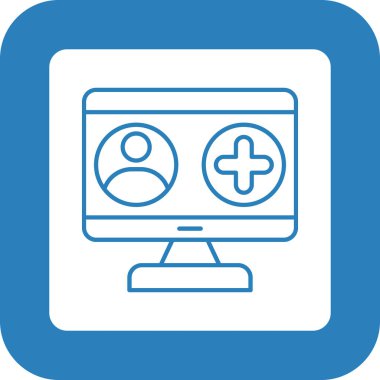 Web Kullanımı için Profil Simgesi, Vektör İllüstrasyonu