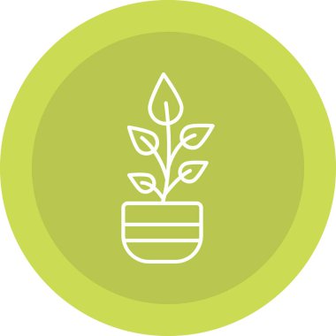 Web Kullanımı için Bitki Simgesi, Vektör İllüstrasyonu