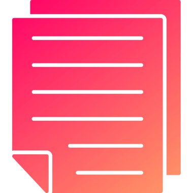 Web Kullanımı için Not Simgesi, Vektör İllüstrasyonu