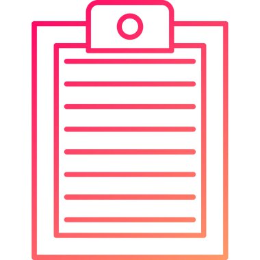 Web Kullanımı için Pano Simgesi, Vektör İllüstrasyonu