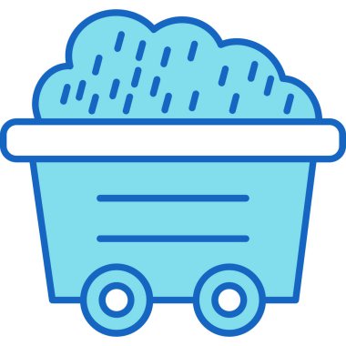 Vagon Simgesi, Web Kullanımı için Vektör İllüstrasyonu