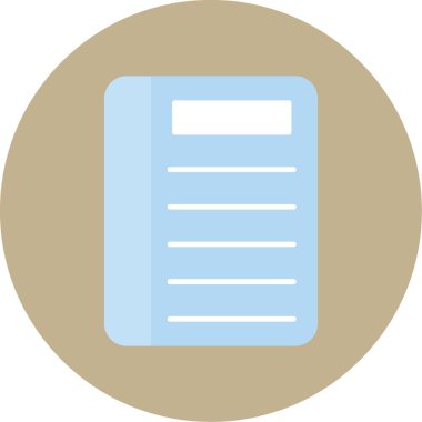 Web Kullanımı için Kitap Simgesi, Vektör İllüstrasyonu