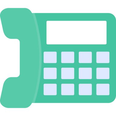 Web Kullanımı için Telefon Simgesi, Vektör İllüstrasyonu