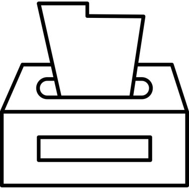 Doku Kutusu Simgesi, Web Kullanımı için Vektör İllüstrasyonu