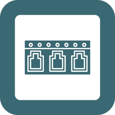 Web Kullanımı için Ağ Simgesi, Vektör İllüstrasyonu