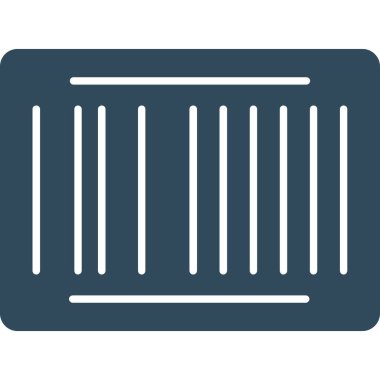 Web Kullanımı için Barkod Simgesi, Vektör İllüstrasyonu