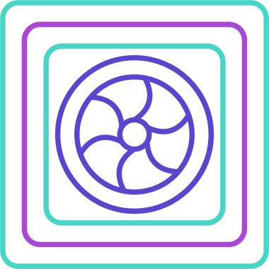 Web Kullanımı için Fan Simgesi, Vektör İllüstrasyonu