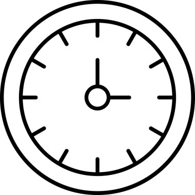 Clock.svg Simgesi, Web Kullanımı için Vektör İllüstrasyonu
