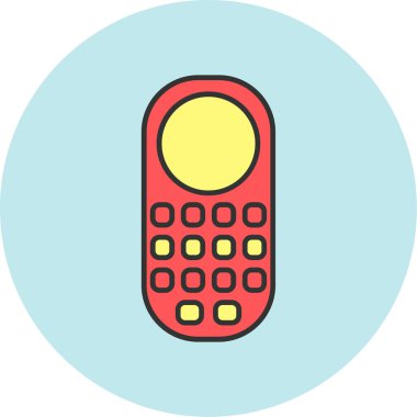 Web kullanımı için Cep Telefonu Simgesi, Vektör İllüstrasyonu