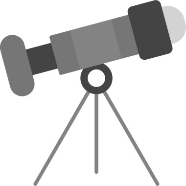 Web Kullanımı için Teleskop Simgesi, Vektör İllüstrasyonu