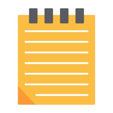 Web Kullanımı için Not Simgesi, Vektör İllüstrasyonu