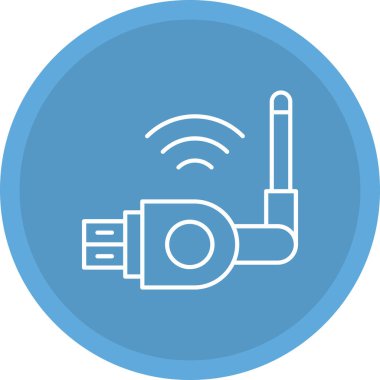 Web Kullanımı için Wifi Simgesi, Vektör İllüstrasyonu