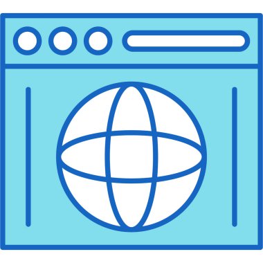 Web Kullanımı için Web Simgesi, Vektör İllüstrasyonu