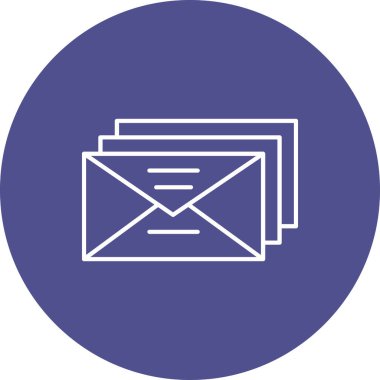 Web Kullanımı için E- posta Simgesi, Vektör İllüstrasyonu