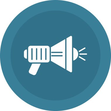 Web Kullanımı için Megafon Simgesi, Vektör İllüstrasyonu