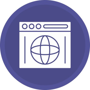 Web Kullanımı için Web Simgesi, Vektör İllüstrasyonu