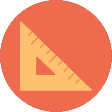 Web Kullanımı için Cetvel Simgesi, Vektör İllüstrasyonu