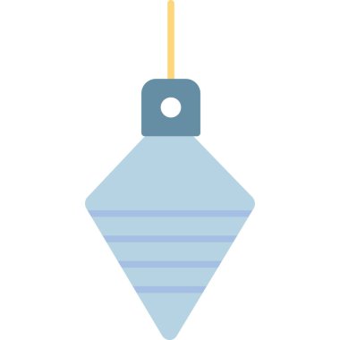 Plumb Bob Simgesi, Web Kullanımı için Vektör İllüstrasyonu