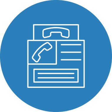 Web Kullanımı için Telefon kulübesi Simgesi, Vektör İllüstrasyonu