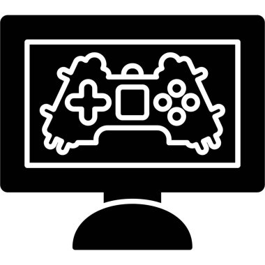 Web kullanımı için Oyun Simgesi, Vektör İllüstrasyonu