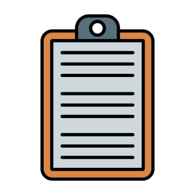 Web Kullanımı için Pano Simgesi, Vektör İllüstrasyonu