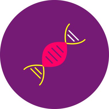 Web Kullanımı için DNA Simgesi, Vektör İllüstrasyonu