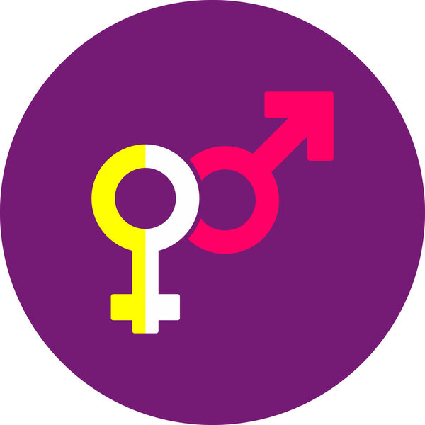 Гендерная икона, вектор для веб-использования