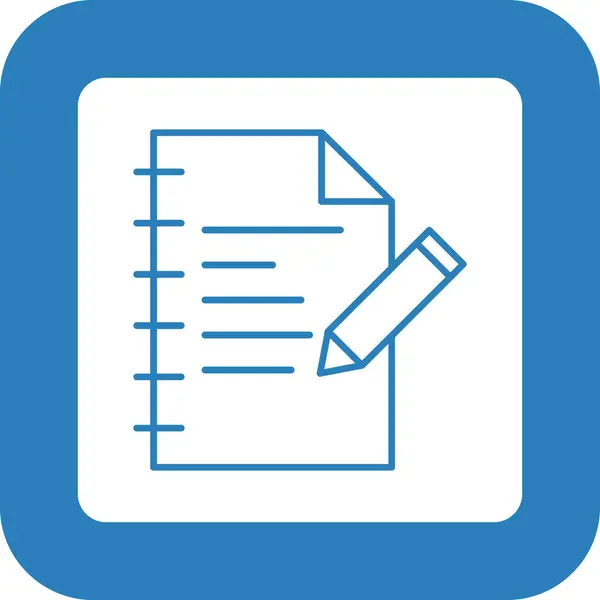 Web Kullanımı için Not Defteri Simgesi, Vektör İllüstrasyonu