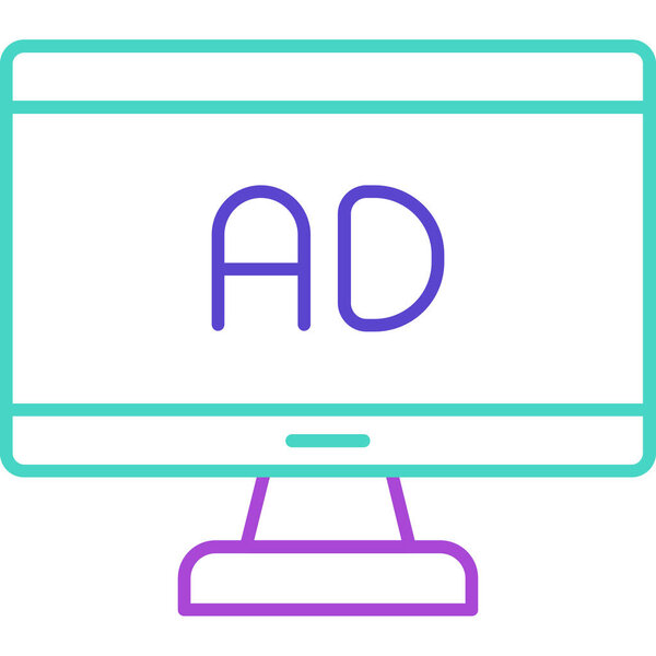Ad Icon, Vector Illustration For Web Use