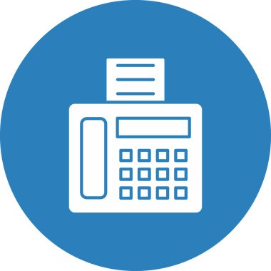 Web kullanımı için faks Simgesi, Vektör İllüstrasyonu