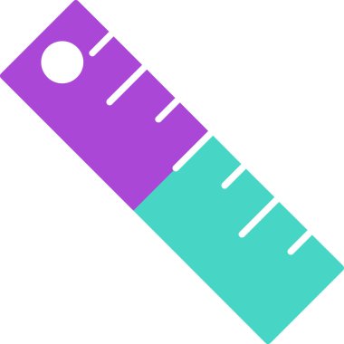 Web Kullanımı için Cetvel Simgesi, Vektör İllüstrasyonu