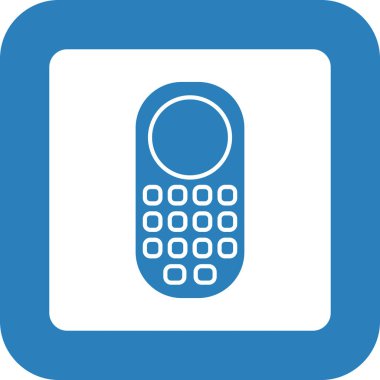 Web kullanımı için Cep Telefonu Simgesi, Vektör İllüstrasyonu