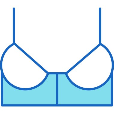 Web Kullanımı için Sütyen Simgesi, Vektör İllüstrasyonu