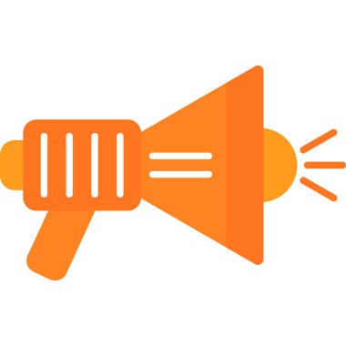 Web Kullanımı için Megafon Simgesi, Vektör İllüstrasyonu