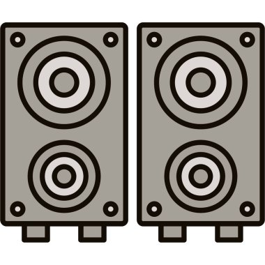 Web Kullanımı için Sözcü Kutusu Simgesi, Vektör İllüstrasyonu