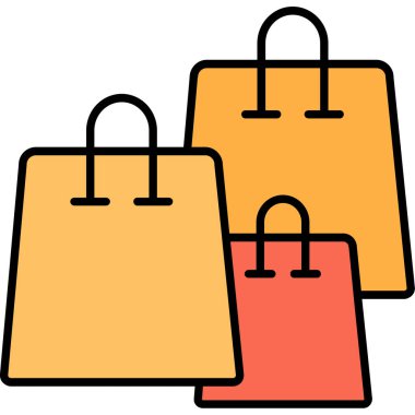 Alışveriş Torbaları Simgesi, Web Kullanımı için Vektör Resimleri