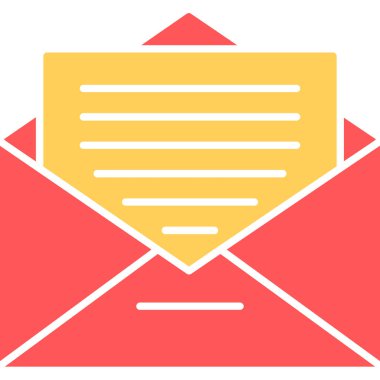 Web kullanımı için Zarf Simgesi, Vektör İllüstrasyonu